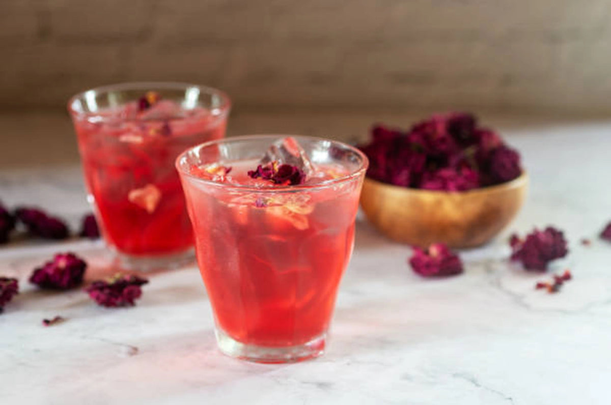 Hibiscus & Rosehip Syrup for Zero-Proof Spritz