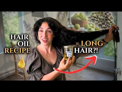 How to Make Herbal Hair Growth Oil (GREW my hair to TAILBONE-length!)